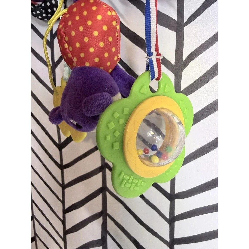 Mamas & Papas Multicolor Hanging Rattles Car Seat Wrap Hanger Baby Toy 6041